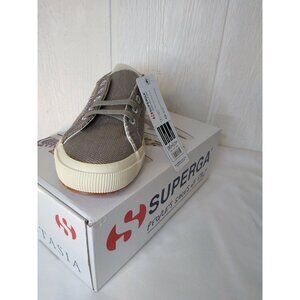 NEW Superga Womens Bronze Sequins 2750 Fantasia Lace Up Sneakers EU 38 US 7.5